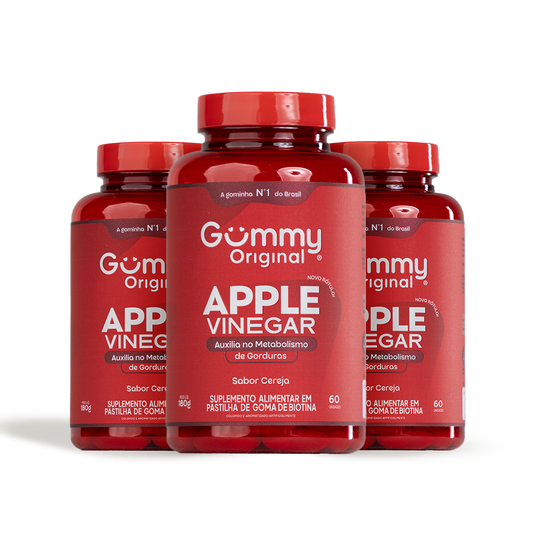 3 Gummy® Vinagre de Maçã - 180 g