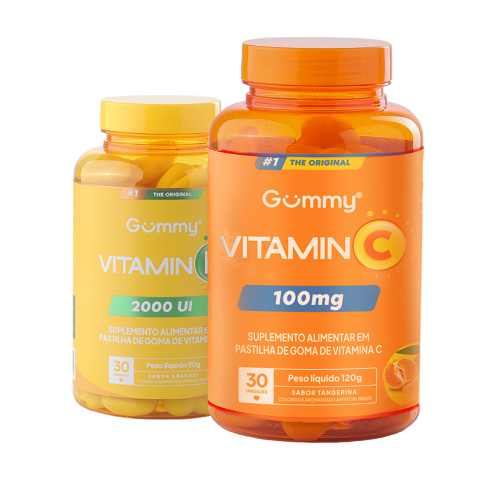 1 pote de vitamina C + vitamina D