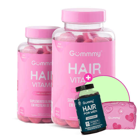 Kit 2 Hair Tutti + 1 Men + Necessaire XOXO