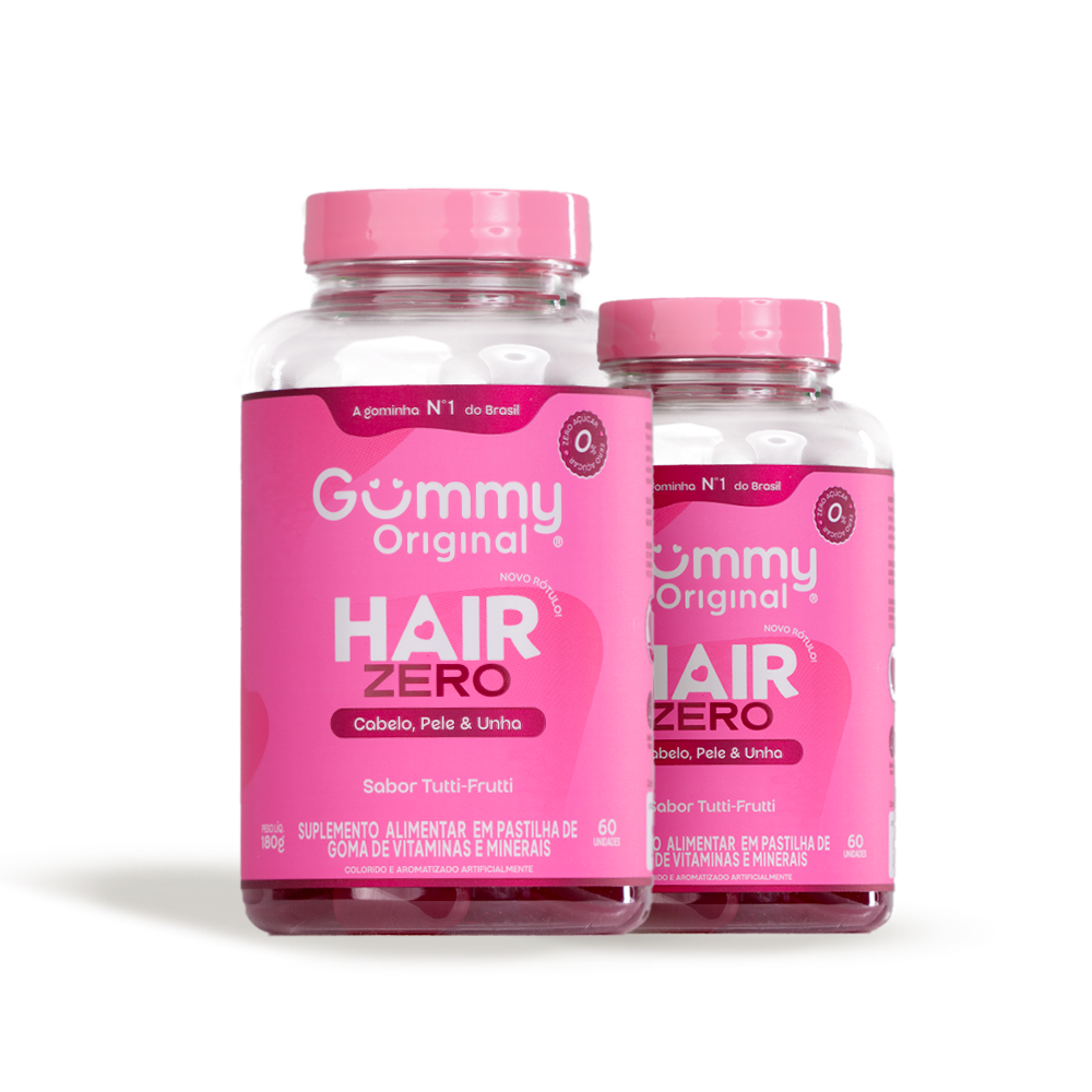 2 Gummy Hair® - Tutti-Frutti Zero 180 g