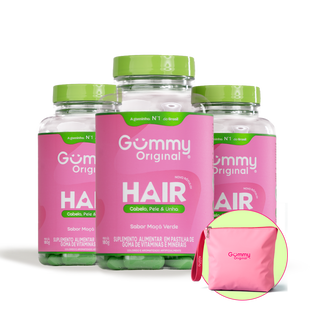 3 Gummy® Hair 180g + Necessaire