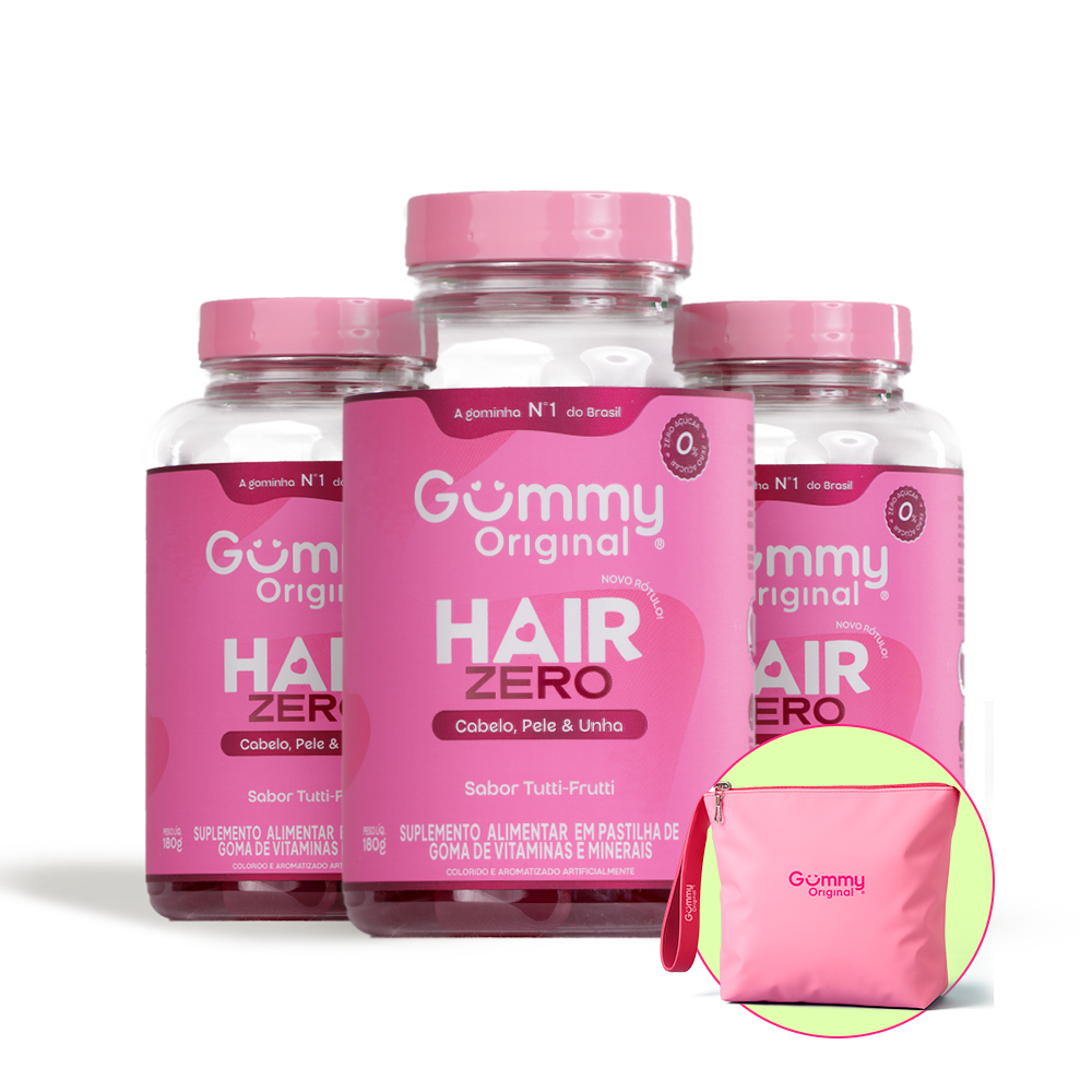 3 Gummy® Hair 180g + Necessaire