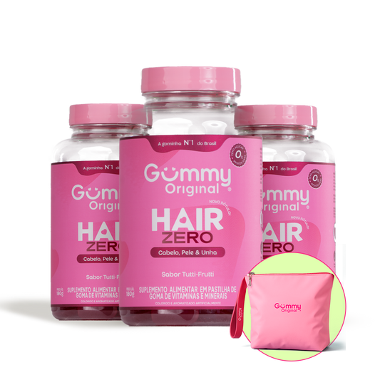 3 Gummy Hair Zero + Necessaire