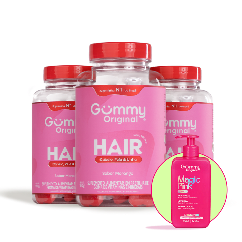 Kit Gummy® Trio Hair + Shampoo Magic