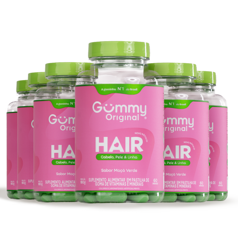 6 Gummy® Hair - 180g.
