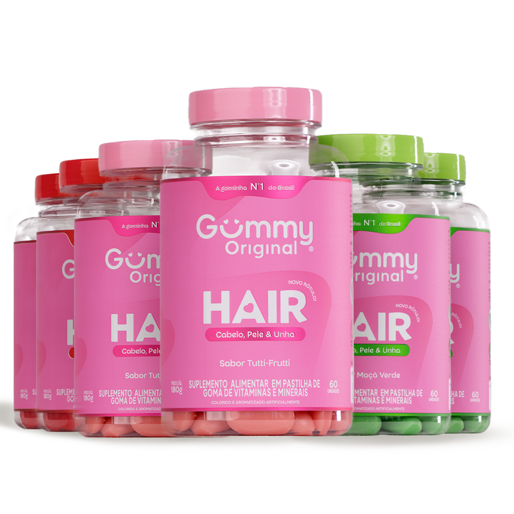 6 Gummy® Hair - 180g.