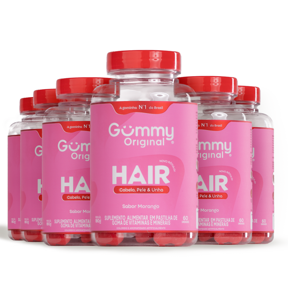 6 Gummy® Hair - 180g.