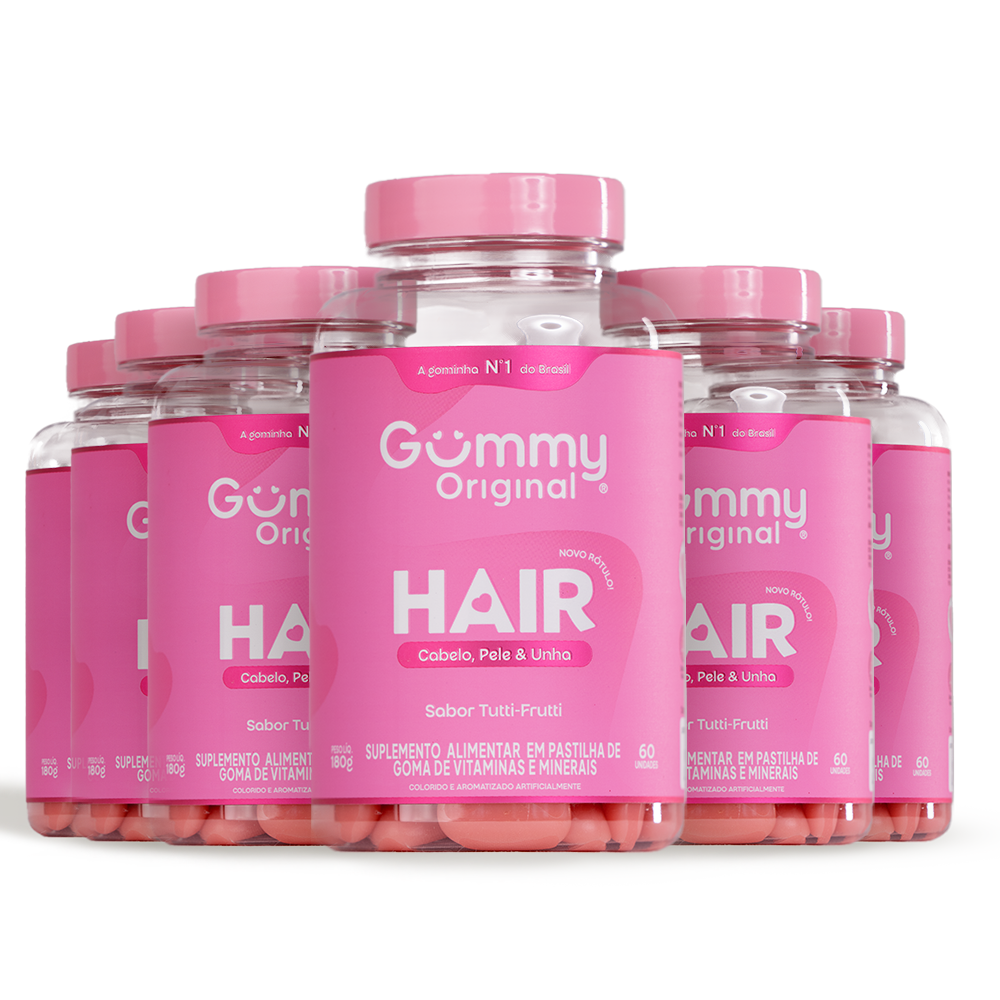 6 Gummy® Hair - 180g.