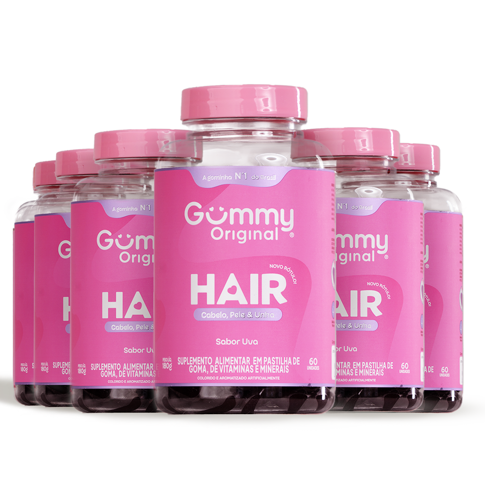 6 Gummy® Hair - 180g.
