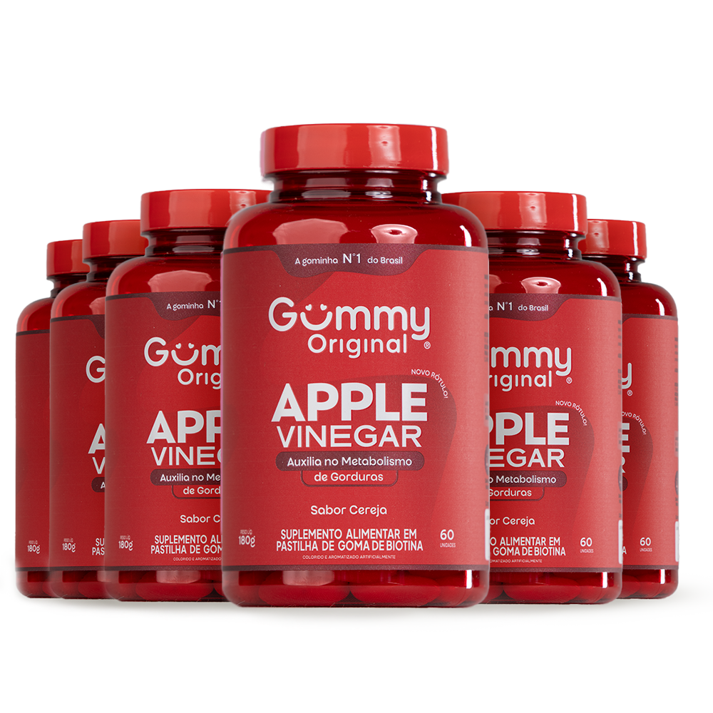 6 Gummy® Vinagre de Maçã - 180 g