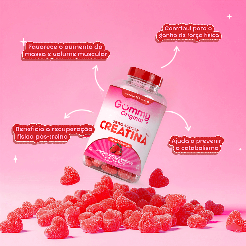 Gummy® Creatina Morango 315g