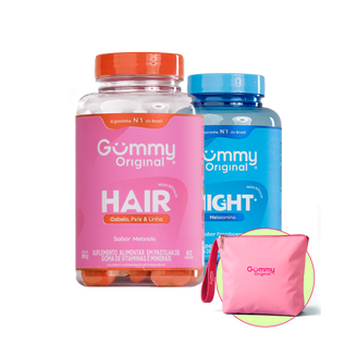1 Gummy Hair® + 1 Gummy Night Melatonina® + Brinde