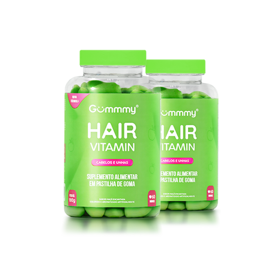 2 Gummy Hair® - Maçã Verde 180 g