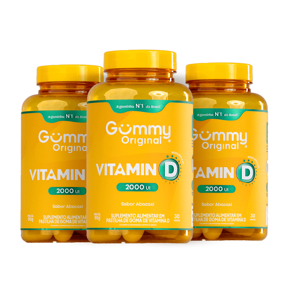 Gummy® Vitamina D Abacaxi - 90 g