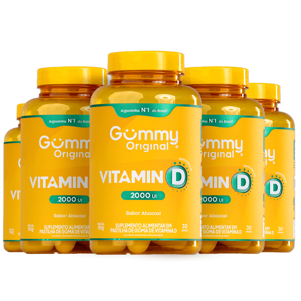 Gummy® Vitamina D Abacaxi - 90 g