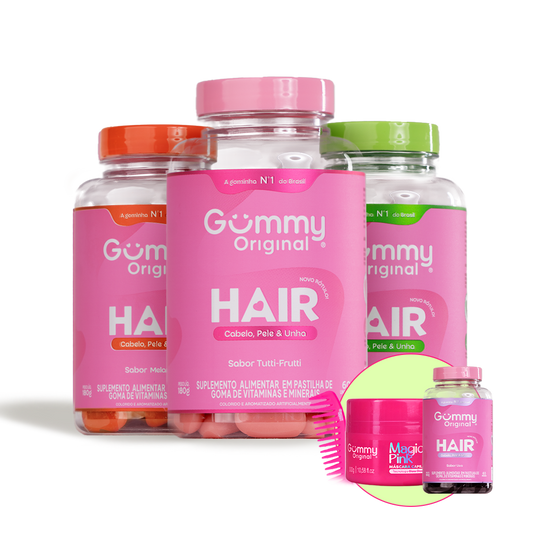 Kit Gummy Brilho e Fortalecimento Capilar