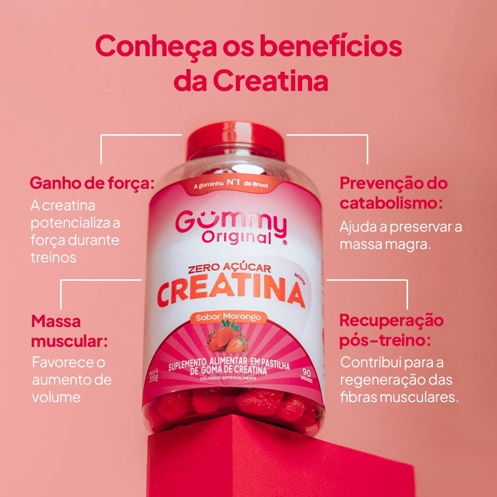 Gummy® Creatina Morango 315g