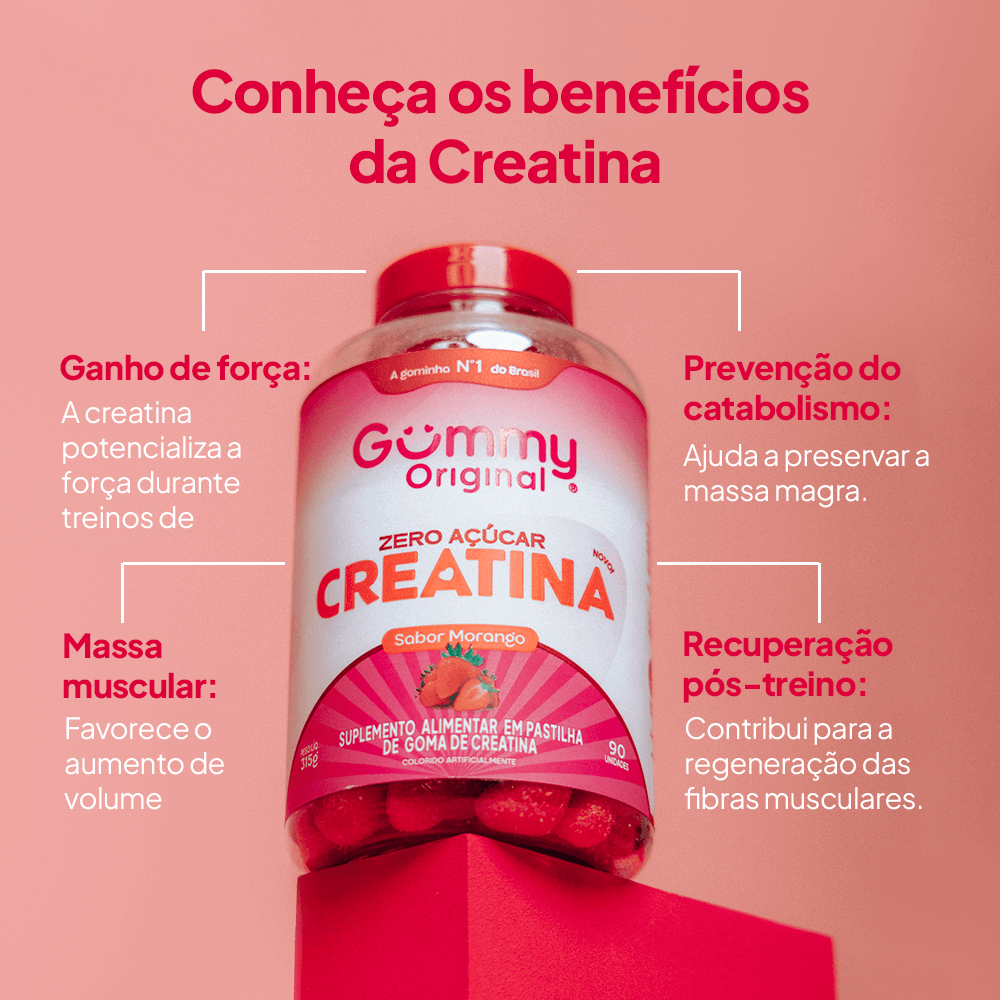 Gummy® Creatina Morango 315g