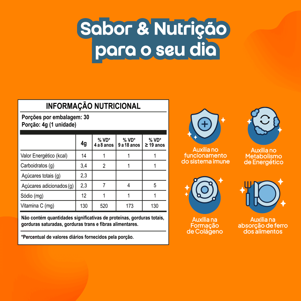 1 - Gummy Vitamina C Tangerina