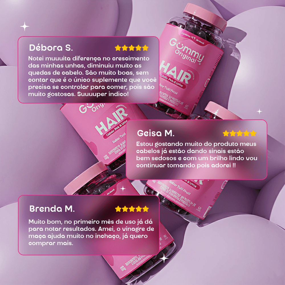 1 - Gummy® Hair Uva - 180g