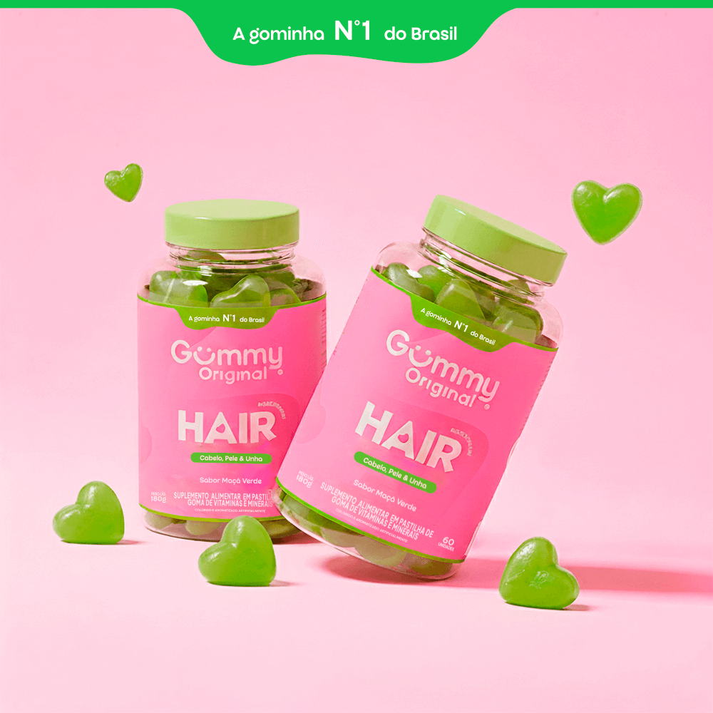 1 - Gummy Hair® - Maçã Verde 180 g