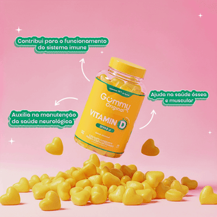 Gummy® Vitamina D Abacaxi - 90 g