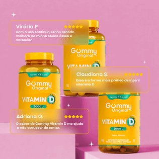 Gummy® Vitamina D Abacaxi - 90 g