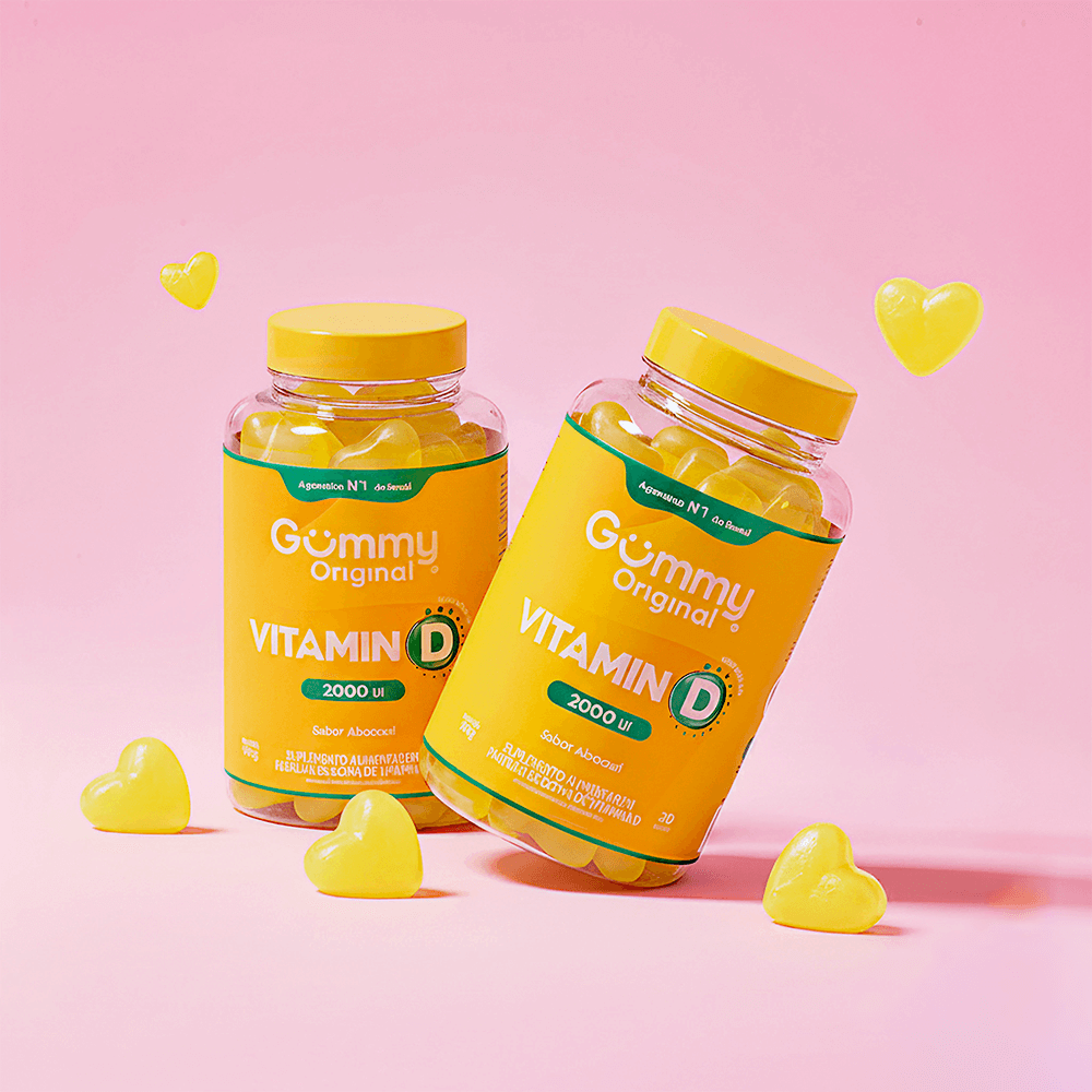 Gummy® Vitamina D Abacaxi - 90 g