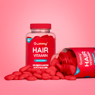 2 potes Gummy Hair morango