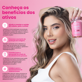 Benefícios dos ativos Gummy Hair