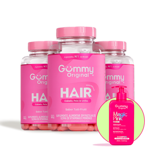 Kit Gummy® Trio Hair + Shampoo Magic