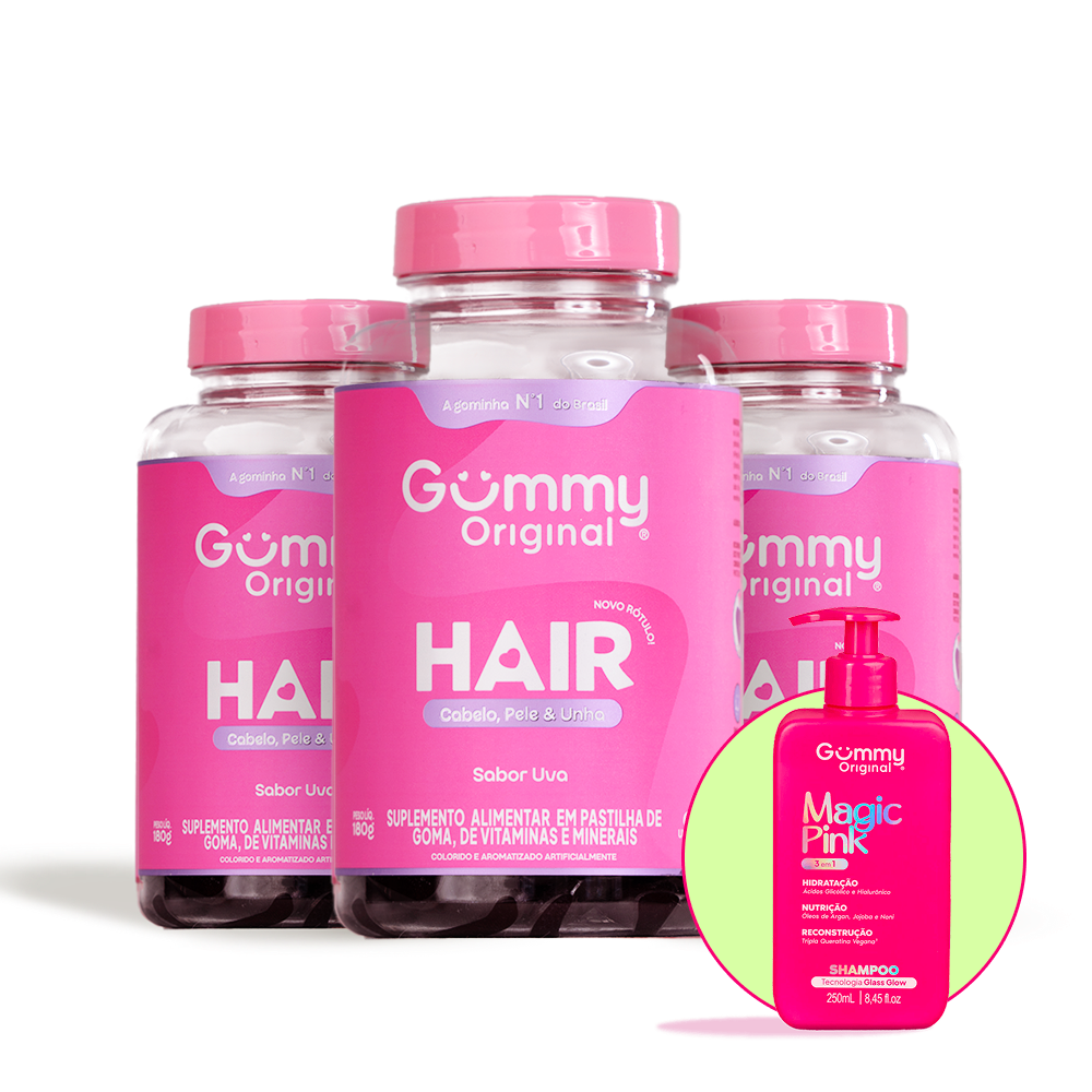 Kit Gummy® Trio Hair + Shampoo Magic