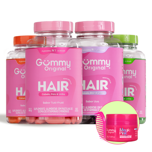 Kit Gummy Brilho e Fortalecimento Capilar
