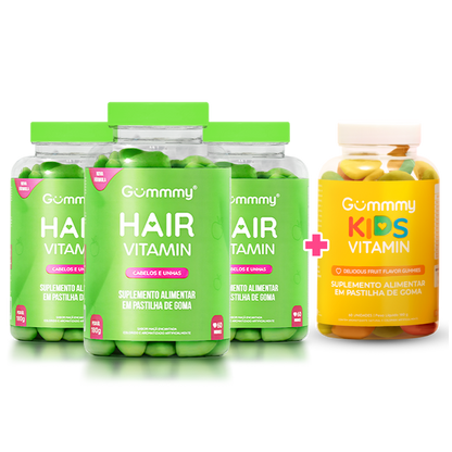 3 Gummy Hair + 1 Kids