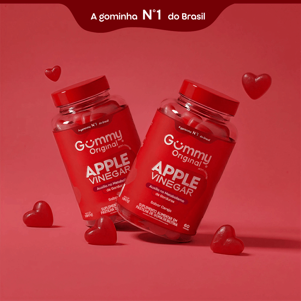 6 Gummy® Vinagre de Maçã - 180 g