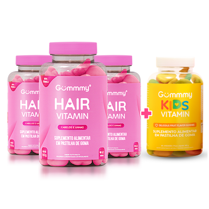 3 Gummy Hair + 1 Kids
